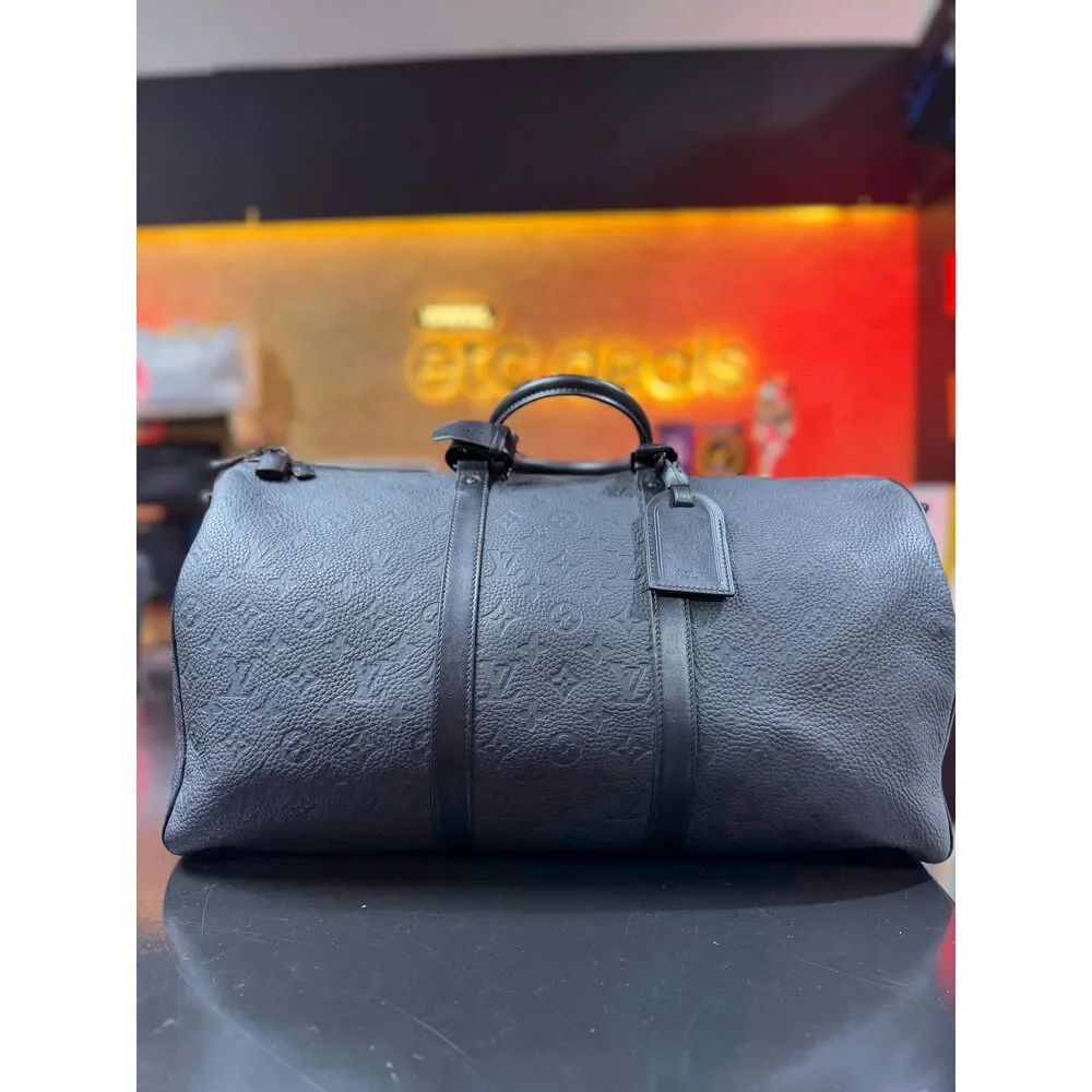 Keepall Bandoulière 50 | M59025 | Monogram Taurillon Leather - Excellent
